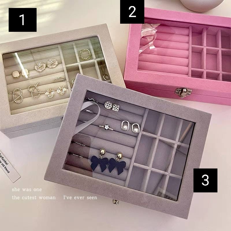 Lockable Leather Jewellery Box