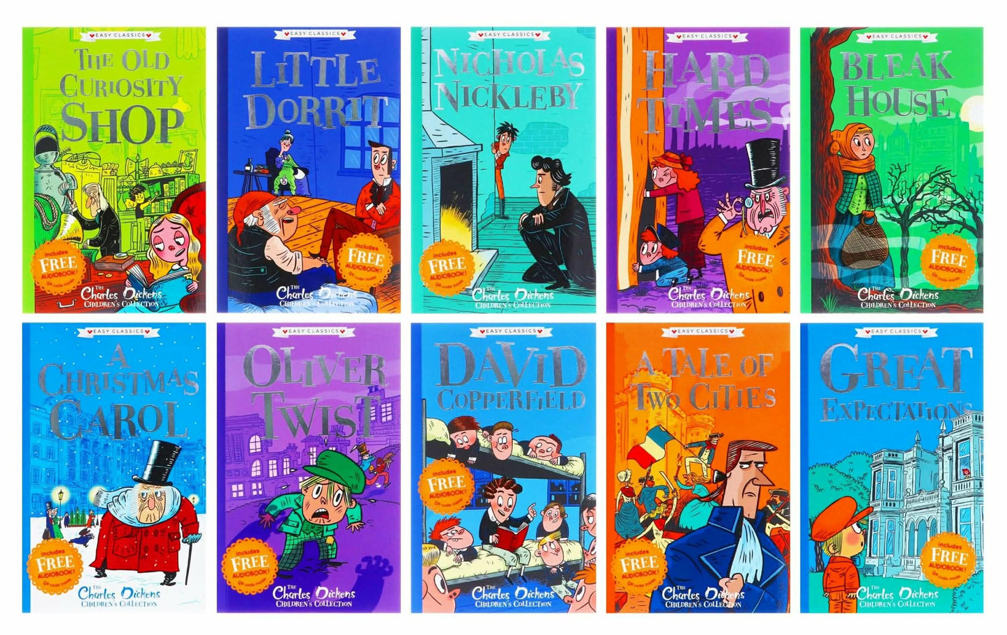 The Charles Dickens Children's Collection (Easy Classics) 10 Book